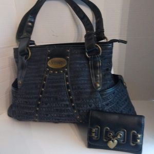 X & O Studded Purse & Wallet Bundle